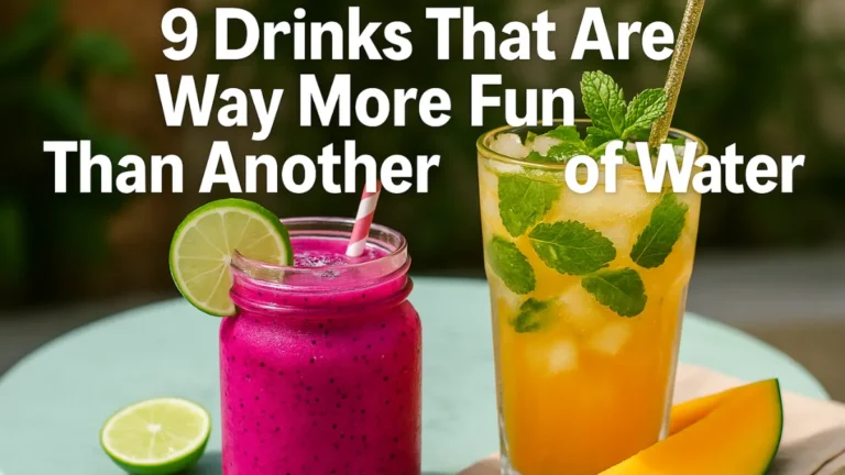 9 Drinks That Are Way More Fun Than Another Glass Of Water