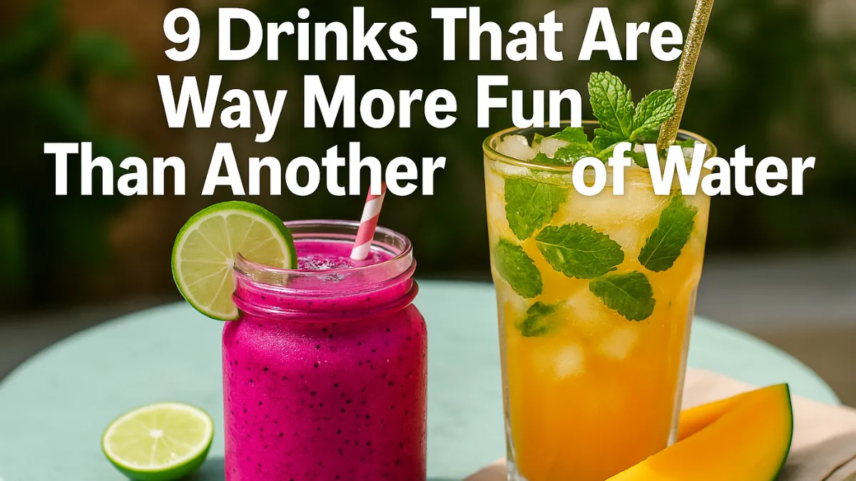 9 Drinks That Are Way More Fun Than Another Glass Of Water