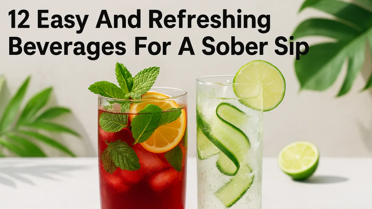 12 Easy And Refreshing Beverages For A Sober Sip